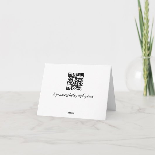 Bloem Blanco Notecard Bedankkaart (Achterkant)