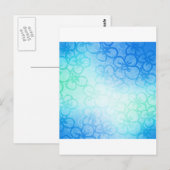 Bloem - blauw briefkaart (Voorkant / Achterkant)