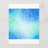 Bloem - blauw briefkaart (Voorkant)