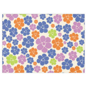 Bloem - blauw, Oranje, Paars, groen Tafelkleed (Voorkant (Horizontaal))