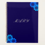 Bloem Blauw Persoonlijk Planner (Voorkant)