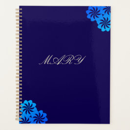 Bloem Blauw Persoonlijk Planner