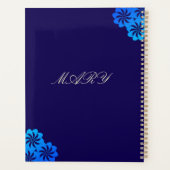 Bloem Blauw Persoonlijk Planner (Achterkant)