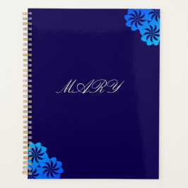 Bloem Blauw Persoonlijk Planner