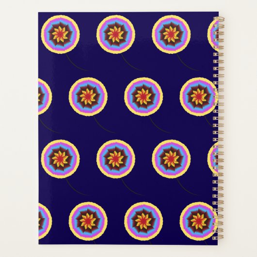 Bloem Blauw Planner (Achterkant)