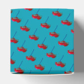  bloem blauwe rode papaver bedankdoosjes (Bovenkant)