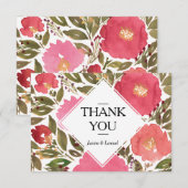 Bloem bloei Dankbetuigingkaart Kaart (Voorkant / Achterkant)