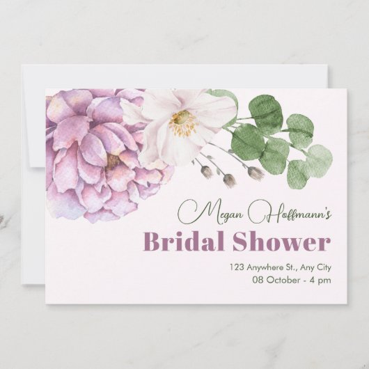 Bloem bloeien kaart (Voorkant)