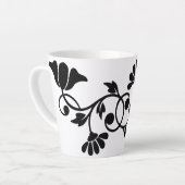 bloem-bloem-bloemen-motief latte mok (Linkerhoek)