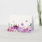 Bloem Bloem Foto Gelukkige Verjaardag Kaart (Achterkant)