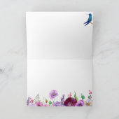 Bloem Bloem Foto Gelukkige Verjaardag Kaart (Binnen)