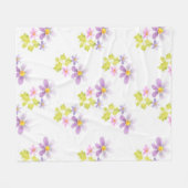 Bloem bloem mozaïek 2 fleece deken (Voorkant (Horizontaal))