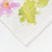 Bloem bloem mozaïek 2 fleece deken (Hoek)