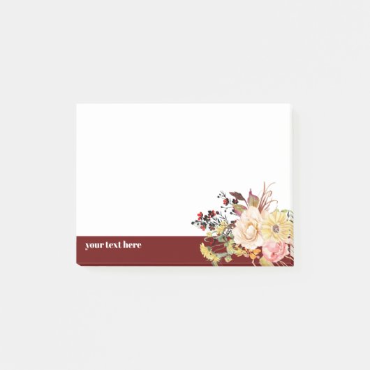 bloem, bloemen, bloemen, romantische bloem post-it® notes (Voorkant)