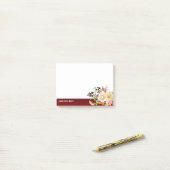 bloem, bloemen, bloemen, romantische bloem post-it® notes (Op bureau)