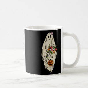 Bloem Bloemen Ghost Schattige Grappig Halloween C Koffiemok