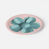 Bloem Bloemendracht Lente Zomer Bruiloft Blauwe Ma Papieren Bordje (Gekanteld)