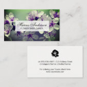 bloem | bloemenwinkel | bloemist visitekaartje (Voorkant / Achterkant)