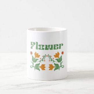 Bloem” bloemmotief mok ontwerp
