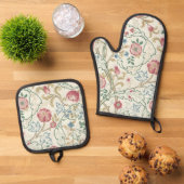 Bloem, Bloempatroon, William Morris Ovenwant & Pannenlap Set (Top down)
