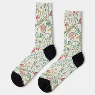 Bloem, Bloempatroon, William Morris Sokken