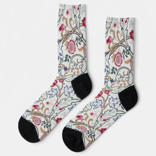 Bloem, Bloempatroon, William Morris Sokken (Links)