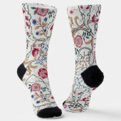 Bloem, Bloempatroon, William Morris Sokken (Gebogen)