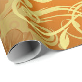 bloem-, bloesem- en sestief patroon cadeaupapier (Rol Hoek)