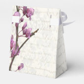  bloem bloesem, witte bruiloft bedankdoosjes (Achterkant)