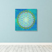 bloem -  bloesems 1 canvas afdruk (Insitu (Houten vloer))