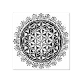 bloem -  bloesems 1 rubberstempel (Afrduk)