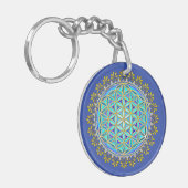 bloem - bloesems 1 sleutelhanger (Voorkant Links)