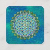 bloem -  bloesems 1 vierkante visitekaartje (Voorkant)