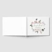  bloem | Blush Waterverf Rozen bruiloft Gastenboek (Volledig)