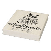 Bloem Boeket Aangepaste Naam Handgemaakte Bedrijf Rubberstempel (Stempel)