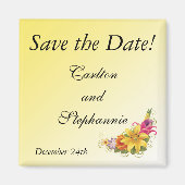 Bloem Boeket Bruiloft Magneet Favor (Voorkant)