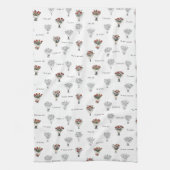 Bloem Boeket Keuken Handdoeken (Verticaal)