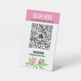 Bloem Boerderij QR Code Betaal voetstuk Reclamebord Met Voetstuk