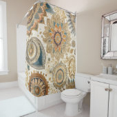 Bloem Boho douchegordijn (In situ)