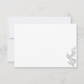 Bloem Boho Heldere herfsttrouw Details Kaart (Achterkant)