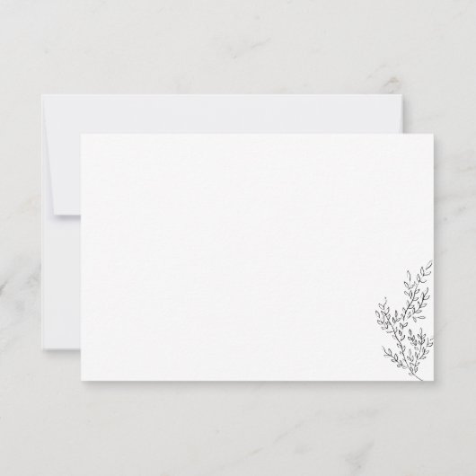 Bloem Boho Heldere herfsttrouw Details Kaart (Achterkant)