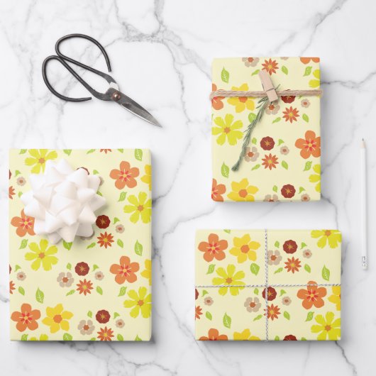  Bloem Boho Inpakpapier Vel (Voorkant)