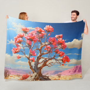 Bloem Boom Fleece Deken