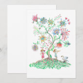Bloem boom kunst (Voorkant / Achterkant)
