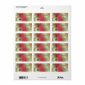 Bloem Boom Nieuw Adres Etiket (Full Sheet)