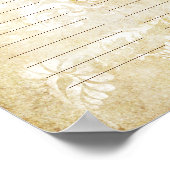 Bloem Boom Print Huwelijkscertificaat van Quakers (Hoek)