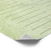 Bloem Boom Print  Quaker Huwelijkscertificaat (Hoek)