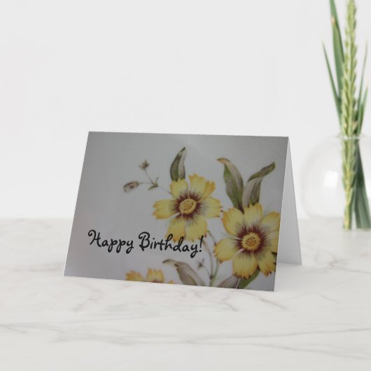  Bloem Bord, Happy Birthday! Kaart (Voorkant)