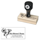 Bloem Botanica Rubberstempel (Gestempeld)