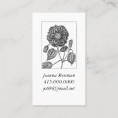 Bloem botanisch visitekaartje (Achterkant)